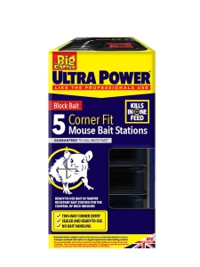 The Big Cheese Ultra Power Block Bait Corner Fit Bait Station - 5-Pack